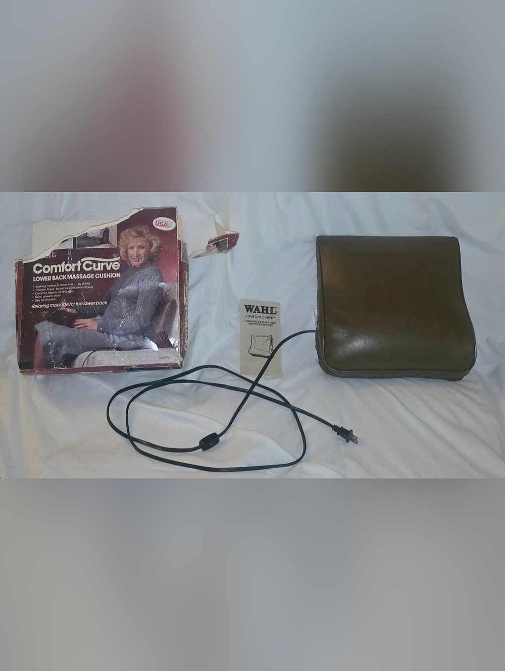 WAHL Massager Comfort Curve Model 4910 Lower Back Massage Cushion Works Vintage